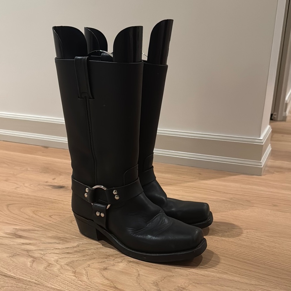 Frye Black Leather Women's Boots
